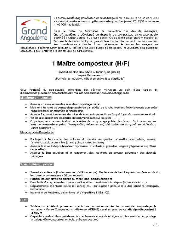 Offre n°11- Maître composteur