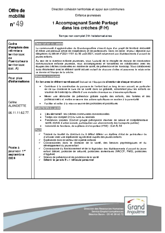 49 – Offres de mobilitè interne