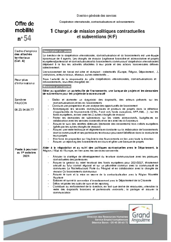 54 – Offres de mobilitè Interne