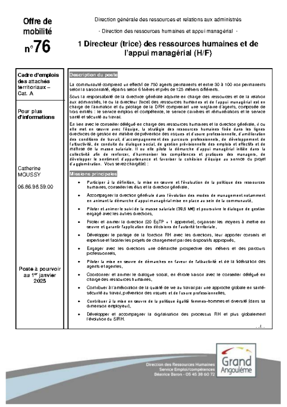 76 – Offres de mobilitè