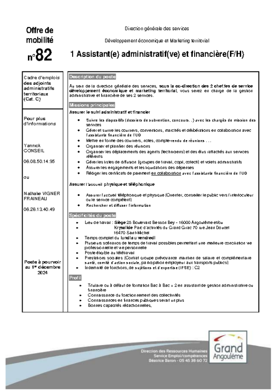 82 – Offres de mobilitè Interne