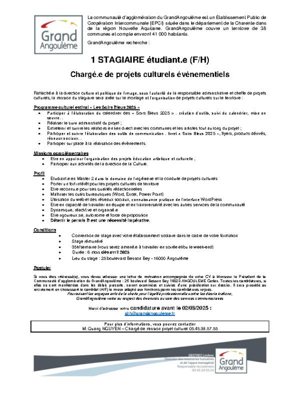 2025 Profil stagiaire Culture