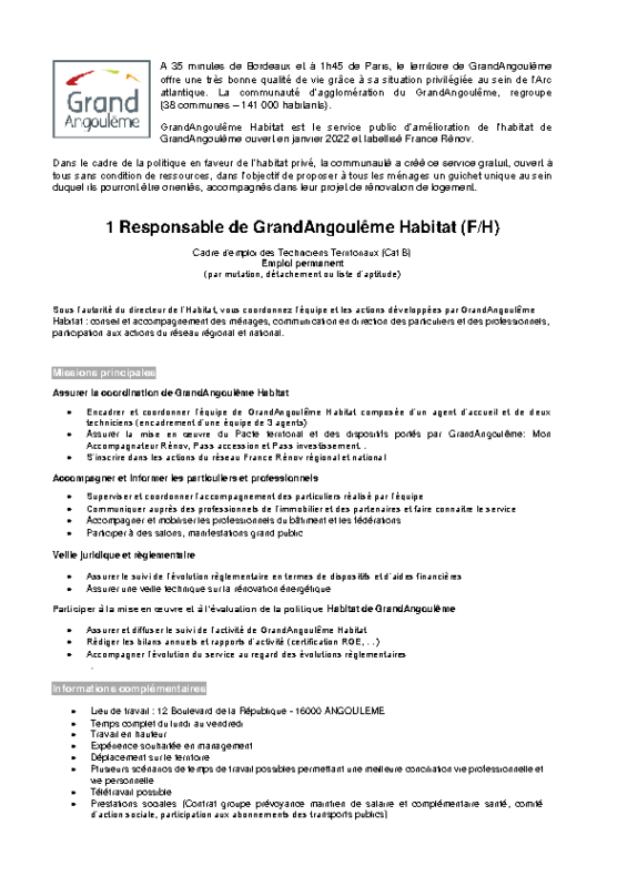 13- Appel à candidature