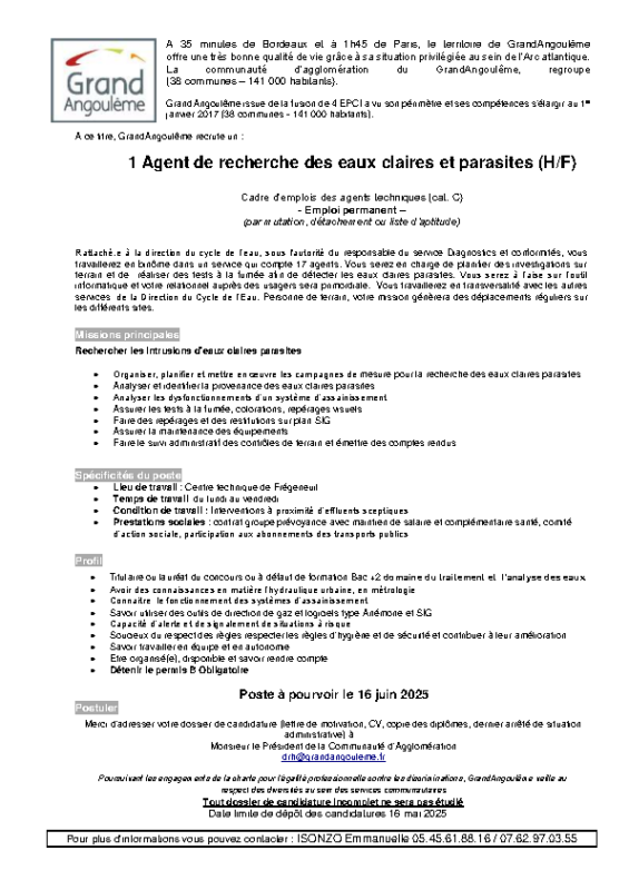 20- Appel à candidature